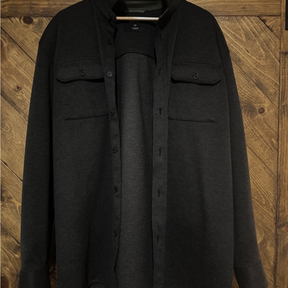 BYLT Basics Black Coastal Overshirt